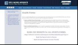 
							         Bellmore-Merrick Central High School District Schools | Health Forms ...								  
							    