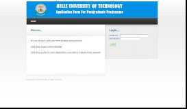 
							         BELLSUNI - Postgraduate Application : Login - Bells University Portal								  
							    