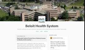 
							         Beloit Health System — MyHealth Patient Portal Gives Patients Access ...								  
							    