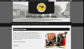 
							         Belton Middle School: Home								  
							    
