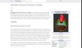
							         Belvedere Technical Teachers' College - Pindula								  
							    