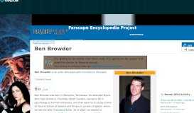 
							         Ben Browder | Farscape Encyclopedia Project | FANDOM powered by ...								  
							    