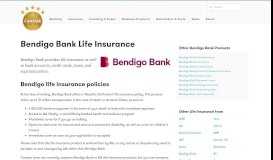 
							         Bendigo Bank Life Insurance - Provider Overview | Canstar								  
							    