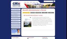 
							         Benefits Administrator's Portal : CSEA EBF								  
							    
