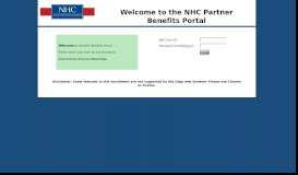 
							         Benefits and Retirement Portal - NHC Partner Benefits								  
							    