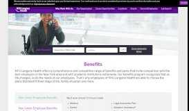 
							         Benefits at NYU Langone | NYU Langone Health								  
							    