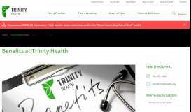 
							         Benefits at Trinity Health - Trinity Health								  
							    