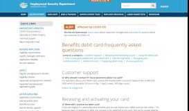 
							         Benefits debit card FAQ - ESDWAGOV								  
							    