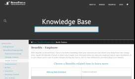 
							         Benefits - Employee - BerniePortal Knowledge Base								  
							    