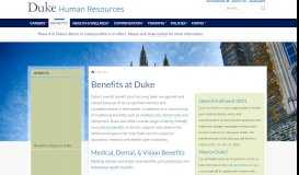 
							         Benefits | Human Resources - Duke Human Resources								  
							    