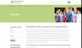 
							         Benefits - Huntington Hospital Careers								  
							    