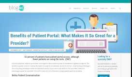 
							         Benefits of a Patient Portal: Why are they so Great for Providers?								  
							    