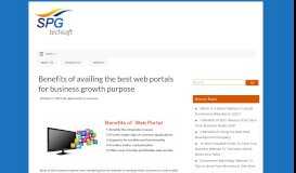 
							         Benefits of availing the best web portals for business growth purpose ...								  
							    