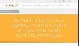 
							         Benefits of Cloud Computing for Your Office and Your Remote ...								  
							    