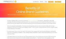 
							         Benefits of Online Brand Guidelines - IntelligenceBank								  
							    