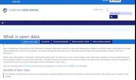 
							         Benefits of Open Data - European Data Portal								  
							    