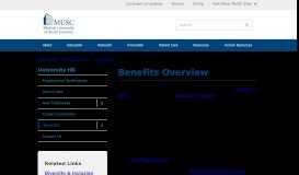 
							         Benefits Overview | MUSC | Charleston, SC								  
							    
