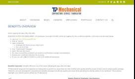 
							         Benefits Overview - TP Mechanical								  
							    