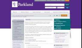 
							         Benefits | Parkland Health & Hospital System								  
							    