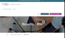 
							         Benefits / ROI - Paramed								  
							    