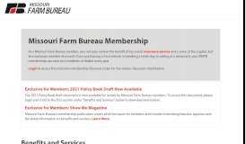 
							         Benefits & Services | Missouri Farm Bureau Federation								  
							    