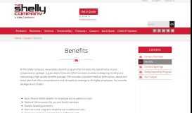 
							         Benefits - The Shelly Company								  
							    