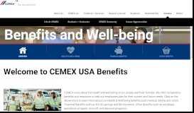 
							         Benefits Well Being - CEMEX USA - CEMEX								  
							    