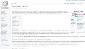 
							         Benenden Health - Wikipedia								  
							    