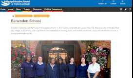 
							         Benenden School | The Religious Education Council of England and ...								  
							    