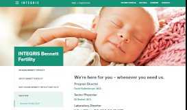 
							         Bennett Fertility Staff | INTEGRIS								  
							    