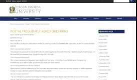 
							         Benson Idahosa University Portal Frequently Asked Questions ...								  
							    