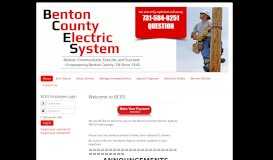 
							         Benton County Electric System								  
							    