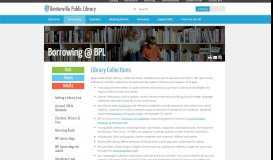 
							         Bentonville Public Library - Borrowing								  
							    