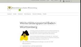 
							         Über das Portal | Weiterbildung in Baden-Württemberg								  
							    