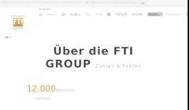 
							         Über die FTI GROUP – Infos & Zahlen: fti-group.com								  
							    