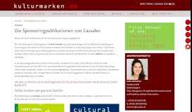 
							         über Publikationen - kulturmarken.de - Das Branchen-Portal für ...								  
							    