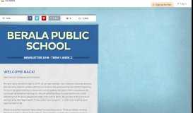 
							         BERALA PUBLIC SCHOOL | Smore Newsletters for Education								  
							    