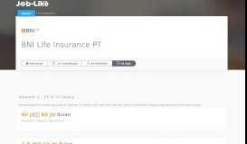 
							         Berapa Gaji di BNI Life Insurance PT? | job-like.com								  
							    