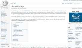 
							         Berea College - Wikipedia								  
							    