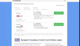 
							         Bergdorf Goodman Credit Card Online Login - CC Bank								  
							    