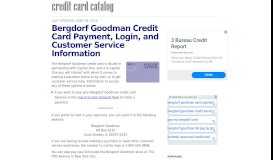 
							         Bergdorf Goodman Credit Card Payment, Login, and ...								  
							    