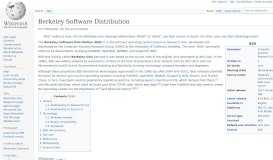 
							         Berkeley Software Distribution - Wikipedia								  
							    