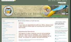 
							         Berks County Children & Youth Services								  
							    