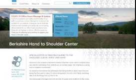 
							         Berkshire Hand to Shoulder Center: Specialization in Treating Injuries ...								  
							    