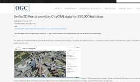 
							         Berlin 3D Portal provides CityGML data for 550,000 buildings | OGC								  
							    