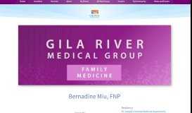 
							         Bernadine Miu, FNP - Gila River Health Care								  
							    