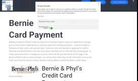 
							         Bernie & Phyl's Credit Card Payment - Login - Address ...								  
							    