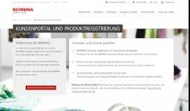 
							         BERNINA Kundenportal und Produktregistrierung - BERNINA								  
							    