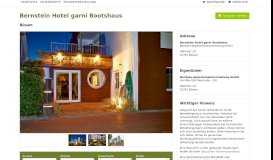 
							         Bernstein Hotel garni Bootshaus Büsum | Dithmarschen Portal ...								  
							    