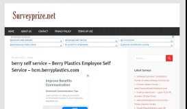 
							         berry self service - Berry Plastics Employee Self Service - hcm ...								  
							    